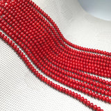 Natural Coral Bead Abacus Shape Hole Beads for Jewelry Making