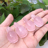 Natural Smoky Quartz Amethyst Turtle Carved Animal Healing Stone