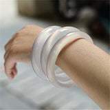 Zheru Agate Chalcedony Bracelet 54-64mm for Mother & Girlfriend