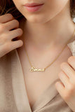 Personalized Family Name Necklace, Stainless Steel Minimalist Jewelry