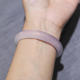 Zheru Natural Agate Chalcedony 54-64mm Bracelet for Mother