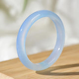 Zheru Jewelry Natural Agate Chalcedony Light 54mm-64mm Bracelet