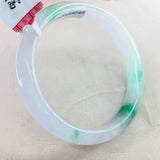 Zheru Jadeite Bracelet Natural Green 54-62mm A Class Certificate