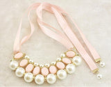 European Silk Pearl Necklace Bead Chain Jewelry