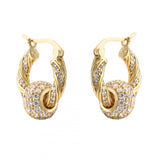 HECHENG Zircon Rhinestone Tassel Earrings for Women Hip hop Party Jewelry