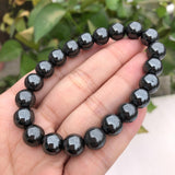 Fengbaowu Hematite Magnetic Bracelet Crystal Healing Stone Jewelry