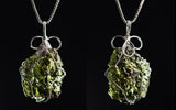 100% AAAA Czech Meteorite Green Pendant for Meditation Healing