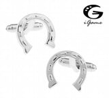 iGame Men Gift Horseshoe Cuff Links French Cufflinks