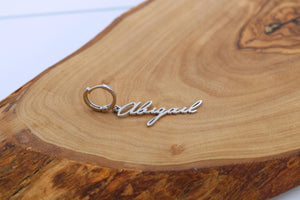 Personalized Name Dangle Earrings, Stainless Steel, Customized Earrings