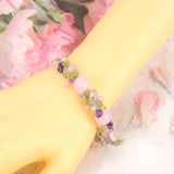 Colorful Crystal Bracelet Ladies Adjustable Hand Braided Beaded Bracelet