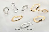 Copper Plated Oval Shape Earrings Accessories