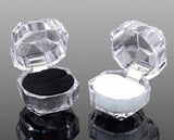 5pcs Acrylic Transparent Jewelry Boxes for Rings and Earrings
