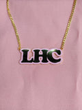 Colorful Stainless Steel Necklace Letter Name Pendant