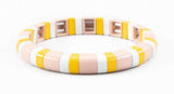 Colorful Enamel Tile Bracelet Bohemian Bangle