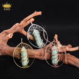 Tree of Life Pendant Set with Crystal Points