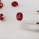 Ruihe Padparadscha Oval Lab Grown Sapphire Loose Stone