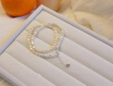 Baroque Irregularity 6-7mm Pearl Necklace 925 Sterling Silver Clasp