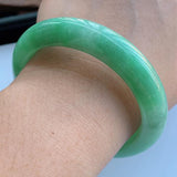 Natural Burmese Jadeite 54-64mm Light Green Bracelet