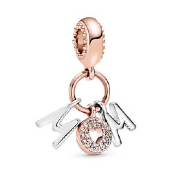 925 Sterling Silver DIY Bracelet Beads with Zircon Pendant