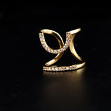 Gothic Metal Thin Nail Bling Rings for Women Girls / Silver