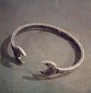 Vintage Rock Stainless Steel Tools Mechanic Bracelet Open Cuff Bangles