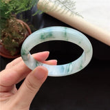 Natural Myanmar Jadeite 54-64mm Flower Bracelet