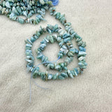 Larimar Faceted Round Rondelle Chip Coin Disc Beads 5-8mm