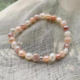 Sweet Girls Baroque Freshwater Pearl Bangle
