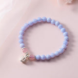 S925 Sterling Silver Purple Zircon Stone Bracelet Women Jewelry