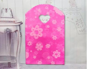 50pcs 13xx21cm Jewelry Bag Pattern Plastic with Handle Candy Cookie Favor Bag