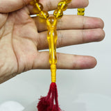 Muslim Amber Resin Islamic Rosary Bracelet