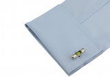 iGame Supply Brass Cuff Links Green Gradienter