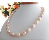 11-12mm Pink Pearl Necklace 18 Inch