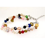 Freshwater Cultured Pearl Multi Bracelet 7.5-9'' Fine Jewelry Women Gift