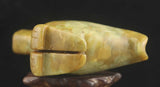 Antique Hand Carved Jade Dragon Cup Spoon Set