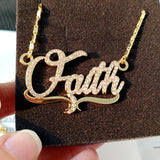 Lateefah Zircon Necklace Butterfly Moon Shape Women Necklaces Nameplate Crystal