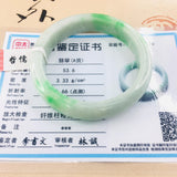 Natural Jadeite Bracelet Light Green 54-62mm Female Jade Gift