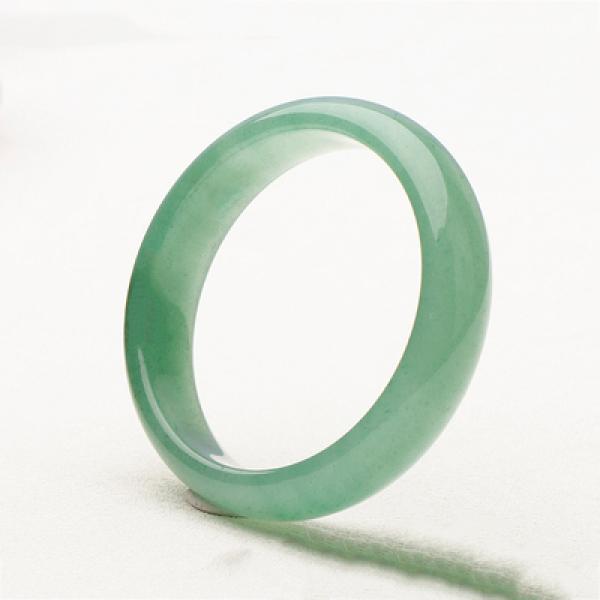 Zheru Jewelry Natural Green Burmese Jadeite Bracelet 54-64mm