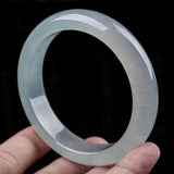 Zheru Natural Burmese Jade Light 54-64mm Bracelet Princess Jewelry