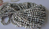 Gray Baroque Freshwater Pearl Loose Beads 7-8mm Strand DIY Gift Jewelry