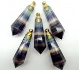 Fluorite Quartz Crystal Opal Pendant DIY Necklace Accessory