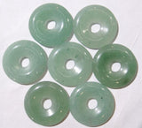 35mm Turquoises Quartz Tiger Eye Donut Charm Pendant for Jewelry Making