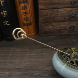 2pcs Women Metal Hairpins Clip Bridal Hair Jewelry Bun Maker