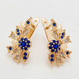 High Gorgeous 585 Rose Micro Wax Inlay Drop Earrings