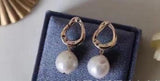 Irregular Baroque 14K Pearl Earrings Jewelry
