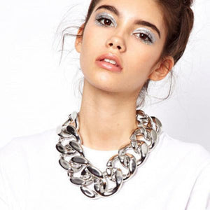 Exaggerated CCB Thick Chain Punk Jewelry Set