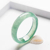 Zheru Jewelry Natural Burmese Emerald Light Green Bracelet