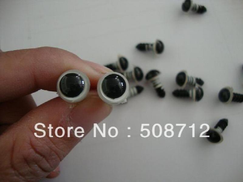 200pcs/lot 10mm Toy Safety Eyes with Lock-Washers