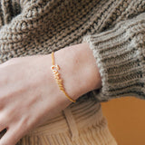 Name Bracelet Stainless Steel Layering Personalized Gift For Women