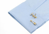 Whiskey and Champagne Bottle Shape Cufflinks French Shirt Men